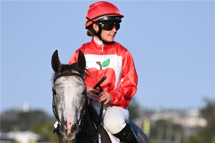 Jockey : RACHEL KING after winning the SHARP OFFICE NEWCASTLE GOLD CUP at Newcastle in Australia.