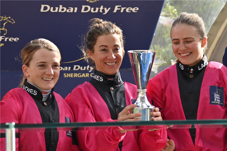 The Ladies team wins the Shergar Cup.