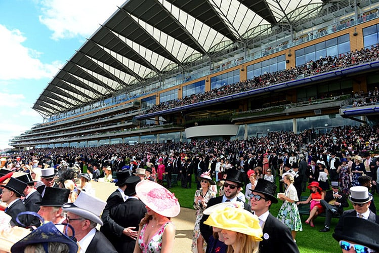 Racegoers at Royal Ascot.