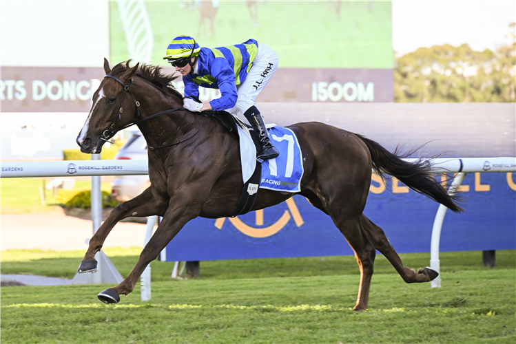 ANOTHER WIL winning the Racing and Sports Doncaster Prelude at Rosehill in Australia.