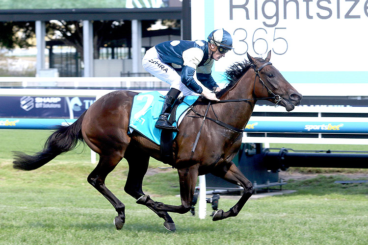 BOLD BASTILLE winning the Rightsize 365 Redoute's Choice Stakes