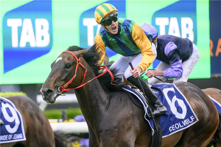 CEOLWULF winning the King Charles Iii Stakes at Randwick in Australia.