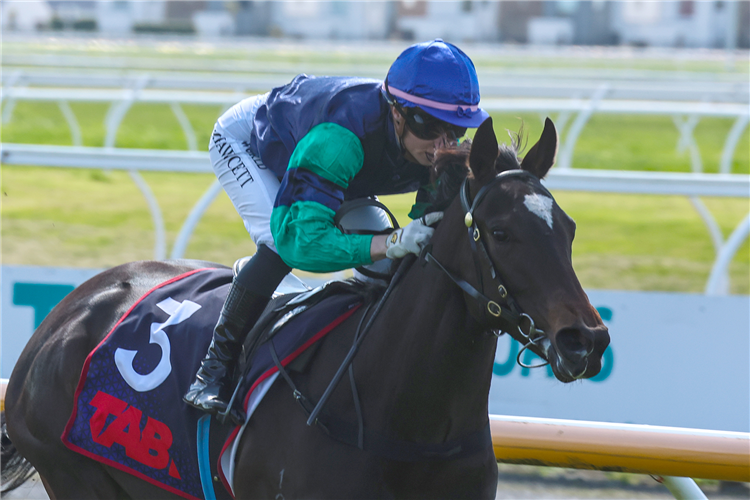 ELIZA JAMES winning the PRYDE'S EASIFEED - NOBBY BUSSELL MEMORIAL TWO-YEAR-OLD