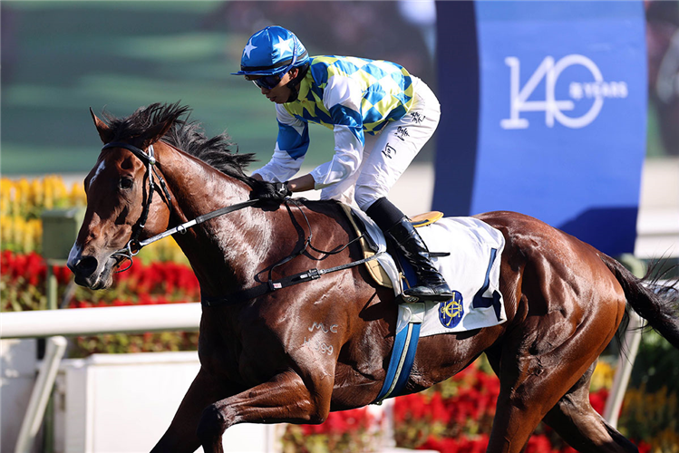 GALAXY PATCH winning the THE SHA TIN TROPHY (HANDICAP)