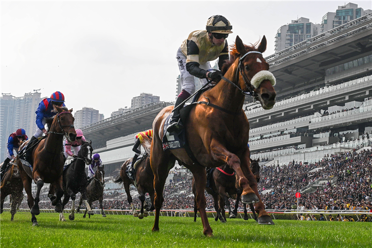 GIAVELLOTTO winning the THE LONGINES HONG KONG VASE