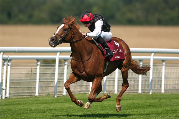 KYPRIOS winning the Goodwood Cup Stakes at Goodwood in Chichester, England.