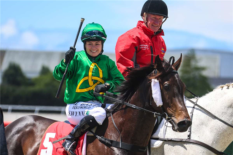 Pivotal Ten and Samantha Wynne won the Listed NZB Insurance Stakes (1400m) at Wingatui on Boxing Day.