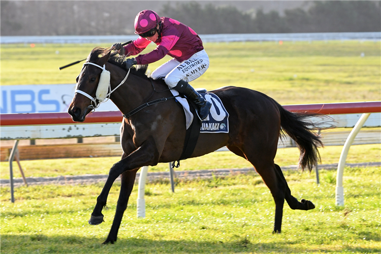 TIDE AND TIME winning the ITM/GIB 3YO WINTER CHAMPIONSHIP FINAL