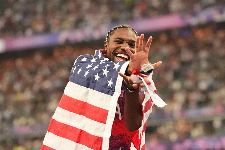 Noah Lyles, American Athlete.