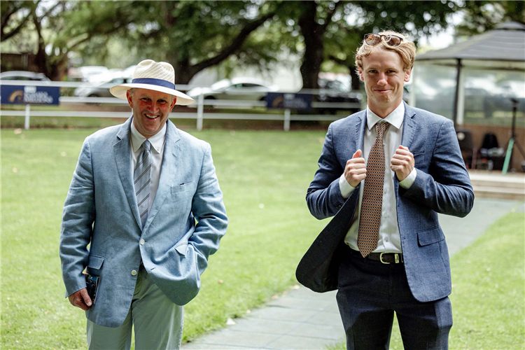 2023/24 New Zealand Trainers' Premiership winners Mark Walker (left) and Sam Bergerson.