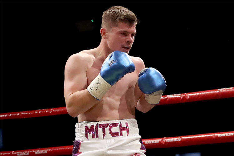 Mitch Leek in action in the boxing ring.