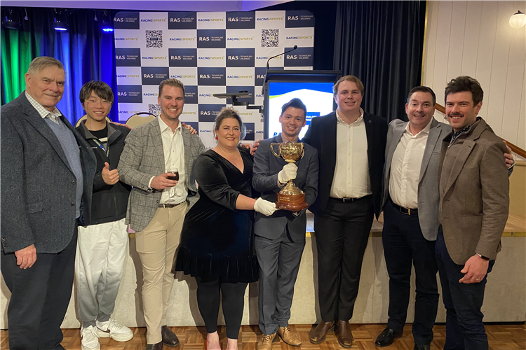 Racing and Sports Team with the Lexus Melbourne Cup during the 2023 LMCT
