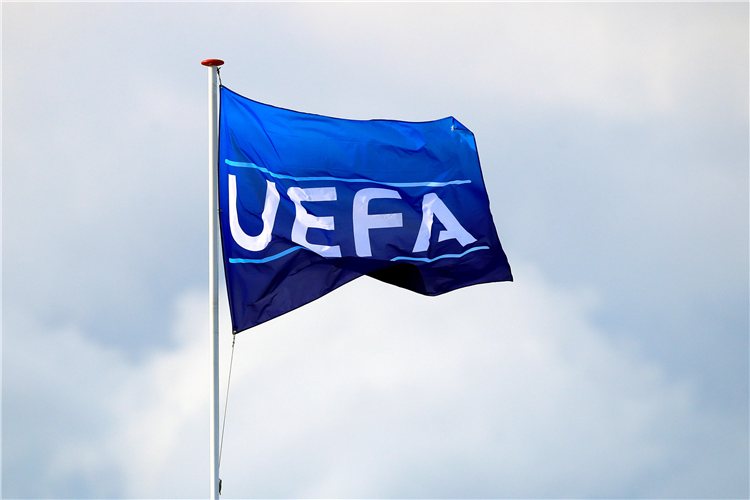 UEFA flag.