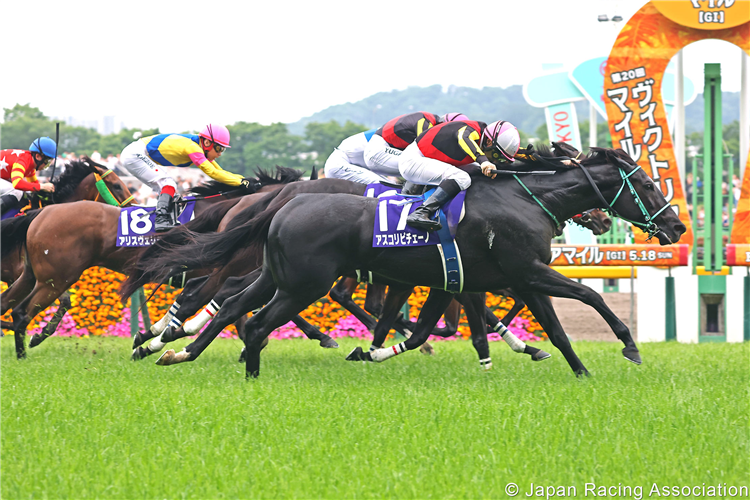 ASCOLI PICENO winning the Victoria Mile at Tokyo in Japan.