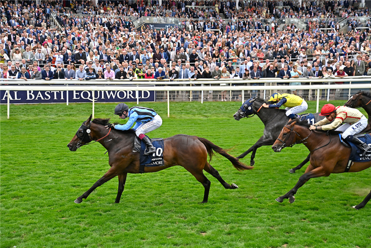 ASFOORA winning the Nunthorpe Stakes at York in England.