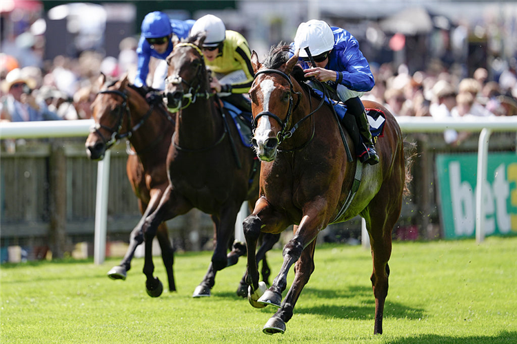 EL CORDOBES winning the Princess Of Wales's Stakes at Newmarket in England.