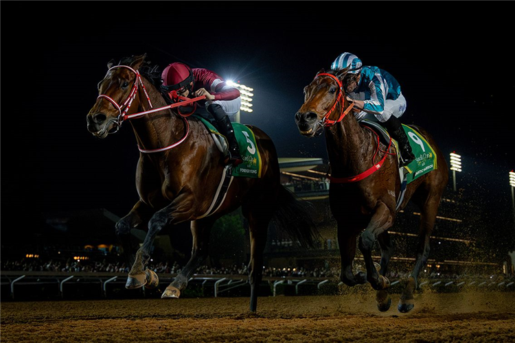 FOREVER YOUNG winning the G1 Saudi Cup