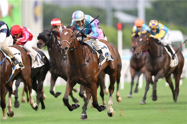 HAKKA RADIANCE winning the KOWLOON TSAI HANDICAP