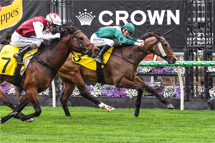 LEGACY BOUND winning the Poseidon Stakes at Flemington in Australia.