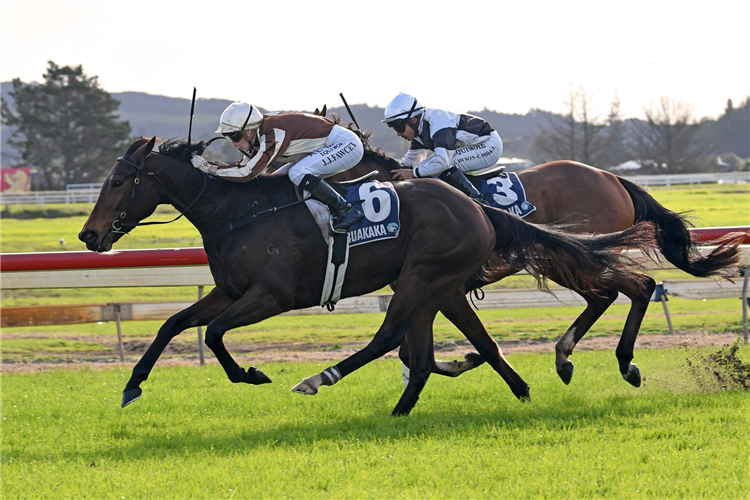 LEVAKIA winning the ITM/GIB 3YO WINTER CHAMPIONSHIP FINAL
