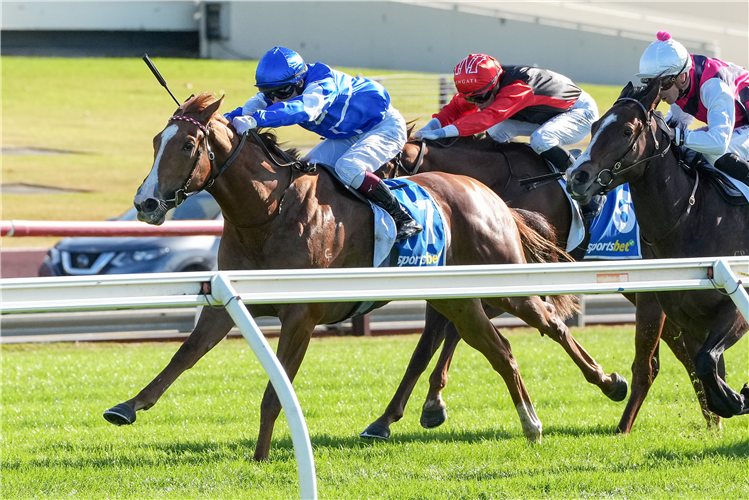MISS OLE winning the Sportsbet Jockey Watch Handicap at at Sandown Hillside in Australia