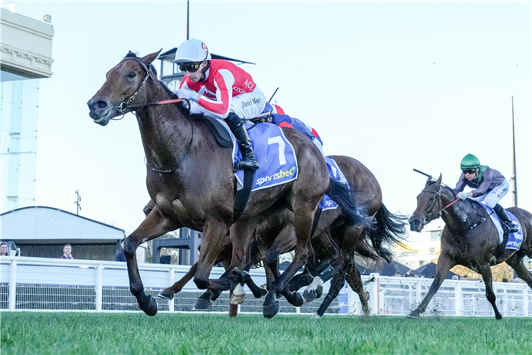 NIANCE winning the Sportsbet Bel Esprit Stakes at Caulfield in Australia.