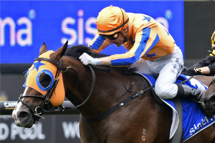 RETURN TO CONQUER winning the SISTEMA STAKES
