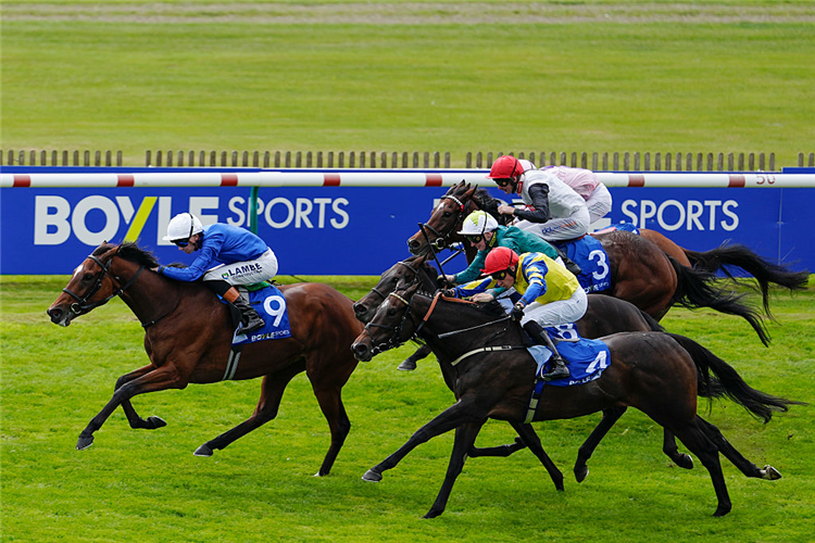 SILENT LOVE winning the Princess Royal Stakes at Newmarket in England.