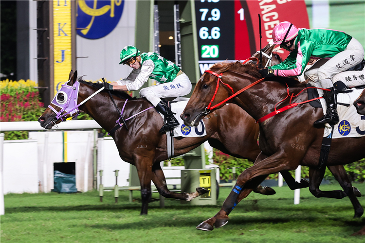WONDERSTAR winning the SERVING THE COMMUNITY 1200M HANDICAP