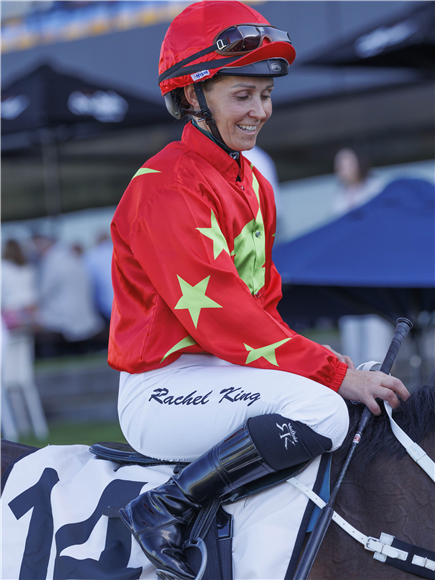 Jockey : RACHEL KING after, SIXTIES winning the CHANDON MING DYNASTY QUALITY