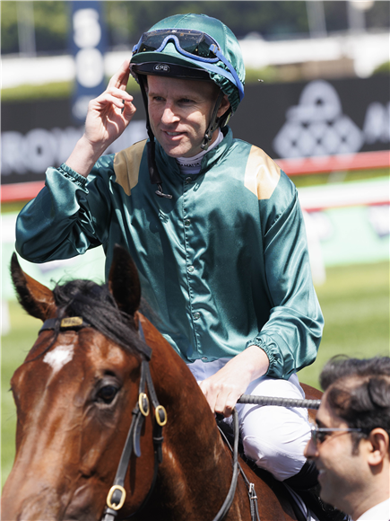 Jockey : TOMMY BERRY after, INCOGNITO winning the ARROWFIELD BREEDERS' PLATE