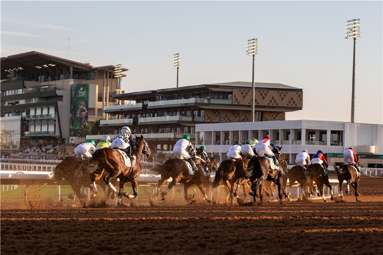 Racing at Riyadh in Saudi Arabia.