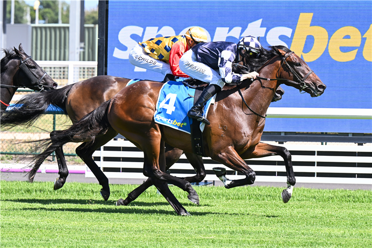 CANNAE winning the Sportsbet Race Previews Plate at Caulfield Heath in Australia.
