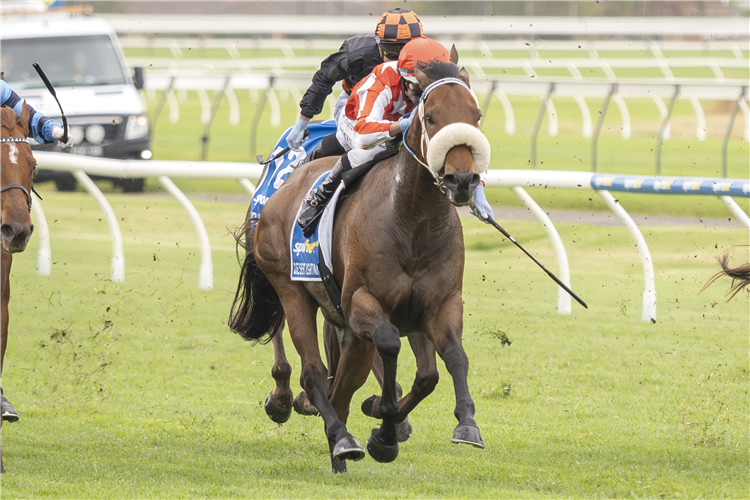 DESERT LIGHTNING winning the The Sportsbet Goodwood