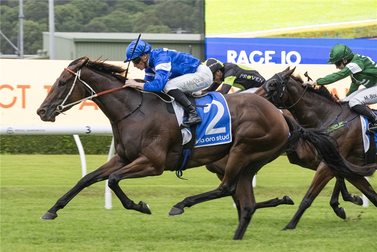 「暴徒奶奶」夺冠在兰德威克赛马场上举办的三级赛韦诺纳女孩质量赛