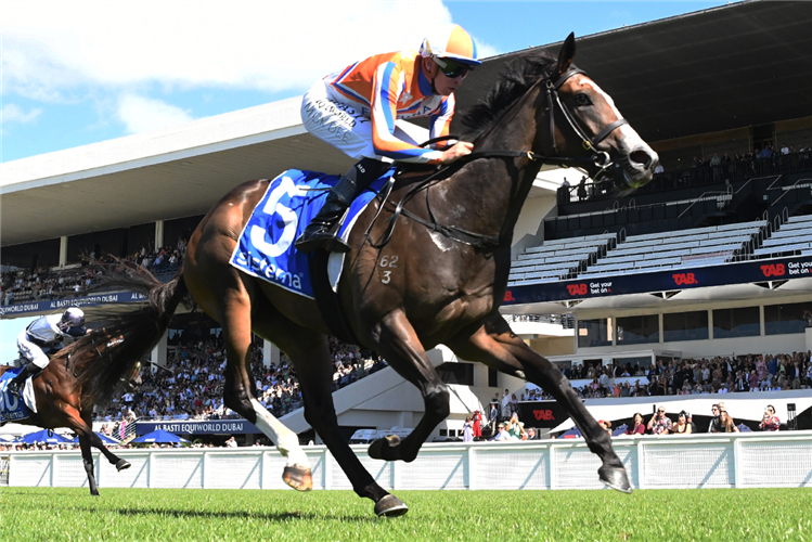 LARA ANTIPOVA winning the SISTEMA STAKES