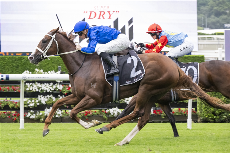 PINITO winning the ASAHI SUPER DRY ASPIRATION QUALITY at Randwick in Australia.
