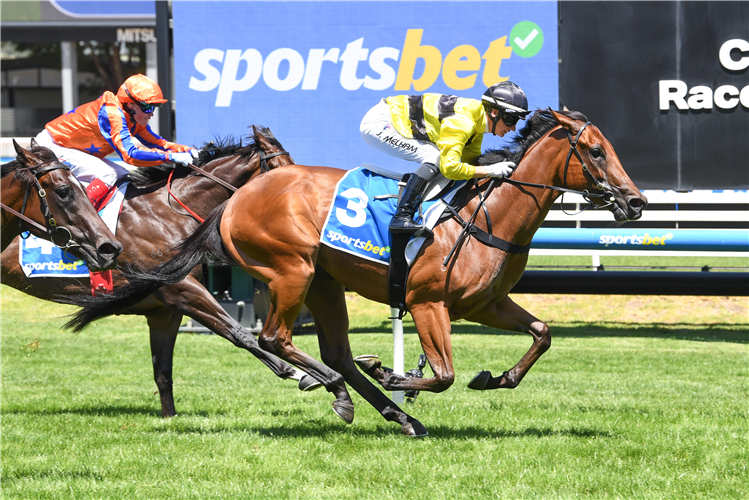 STREISAND winning the Sportsbet Blue Diamond Prelude (F) at Caulfield in Australia.