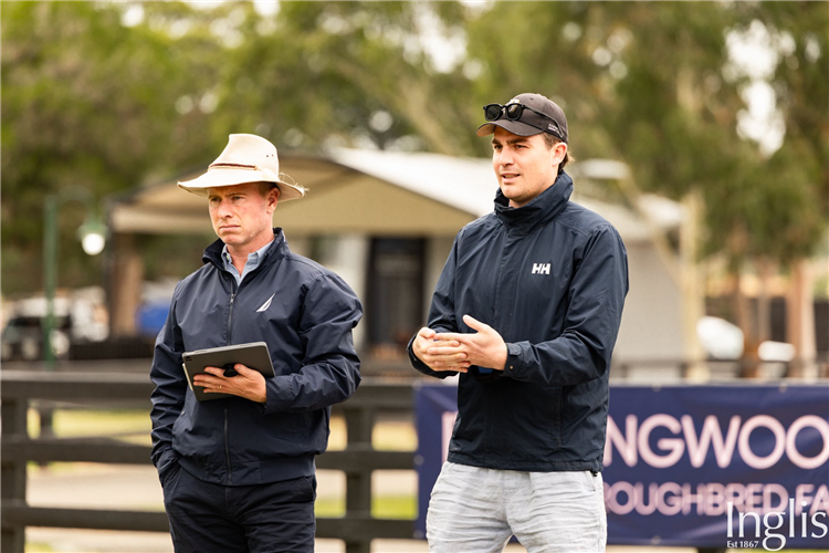 路易斯·雷梅塔耶（左边）在精选拍卖第二日买下赛驹