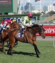 Littorio saw a surprise win with Weekend Hussler beaten<br>Photo by Racing and Sports