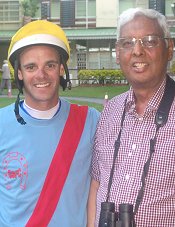 Noel Callow and Soun Gujadhur in Mauritius<br>Photo by Racing and Sports