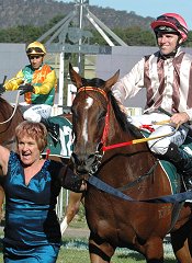 Barbara Joseph with Fill The Page and Tommy Berry<br>Photo by Racing and Sports