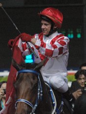 Brett Prebble And Lucky Nine<br>Photo by Racing and Sports