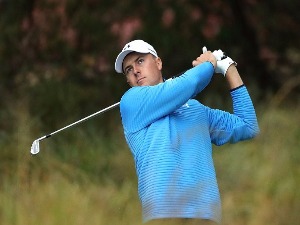 JORDAN SPIETH of the United States plays ahead of the 2017 Australian Golf Open in Sydney, Australia
