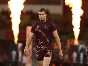 COREY OATES of the Broncos looks on during the NRL Preliminary Final match between the Melbourne Storm and the Brisbane Broncos at AAMI Park in Melbourne, Australia.