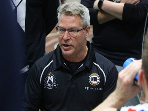Melbourne United Head Coach DEAN VICKERMAN.