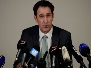 JAMES SUTHERLAND the Cricket Australia CEO during the Australian press conference held at the Holiday Inn in Sandton in Johannesburg, South Africa.