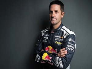 JAMIE WHINCUP driver of the #1 Red Bull Holden Racing Team Holden Commodore ZB poses during the 2018 Supercars Media Day at Fox Studios in Sydney, Australia.