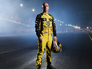 LEE HOLDSWORTH driver of the Preston Hire Racing Holden Commodore ZB poses for a portrait ahead of the Supercars Sydney SuperNight 300 at Sydney Motorsport Park in Sydney, Australia.