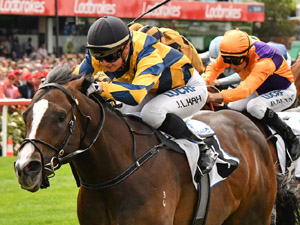 Sartorial Splendor winning the 1300 Australia Stakes